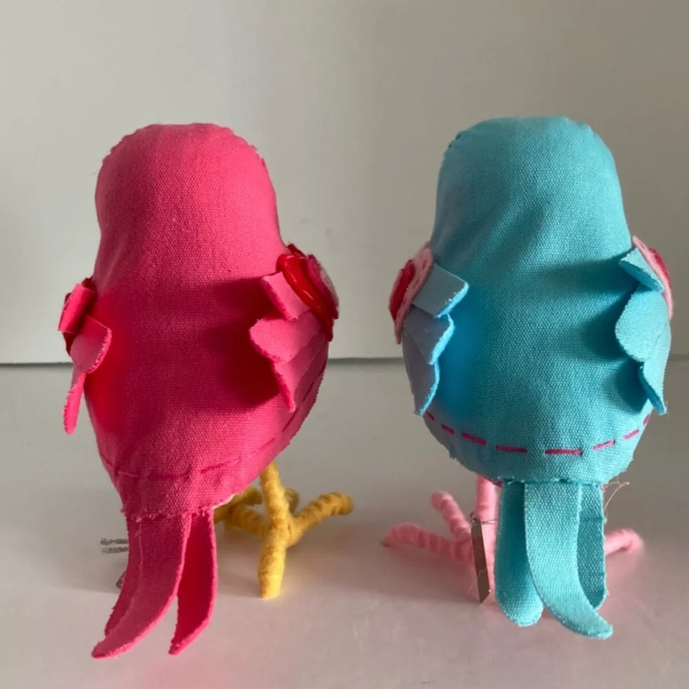 Target Spritz Featherly Friends Birds Rosie George Set of 2 Valentine's Day 2017